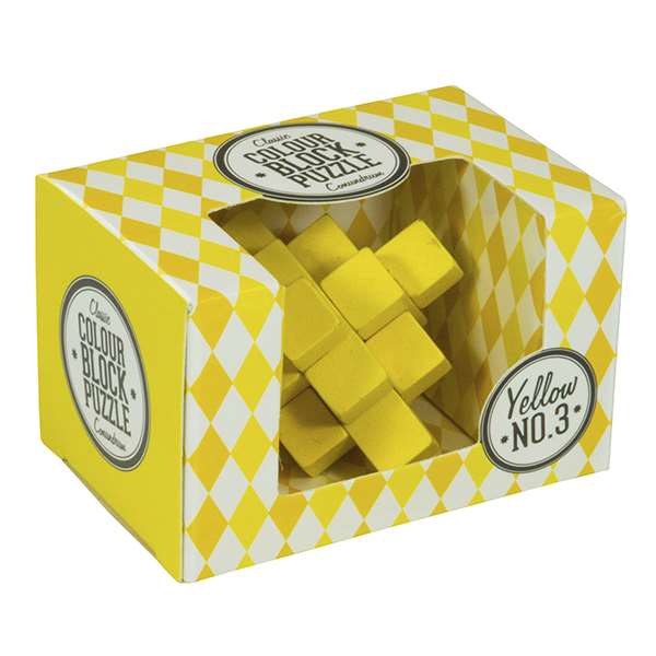 COLOUR BLOCK PUZZLES YELLOW The Happy Puzzle Company